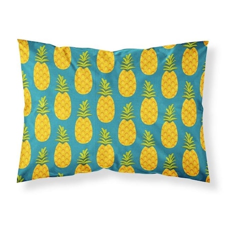 Jensendistributionservices Pineapples on Teal Fabric Standard Pillowcase MI54531